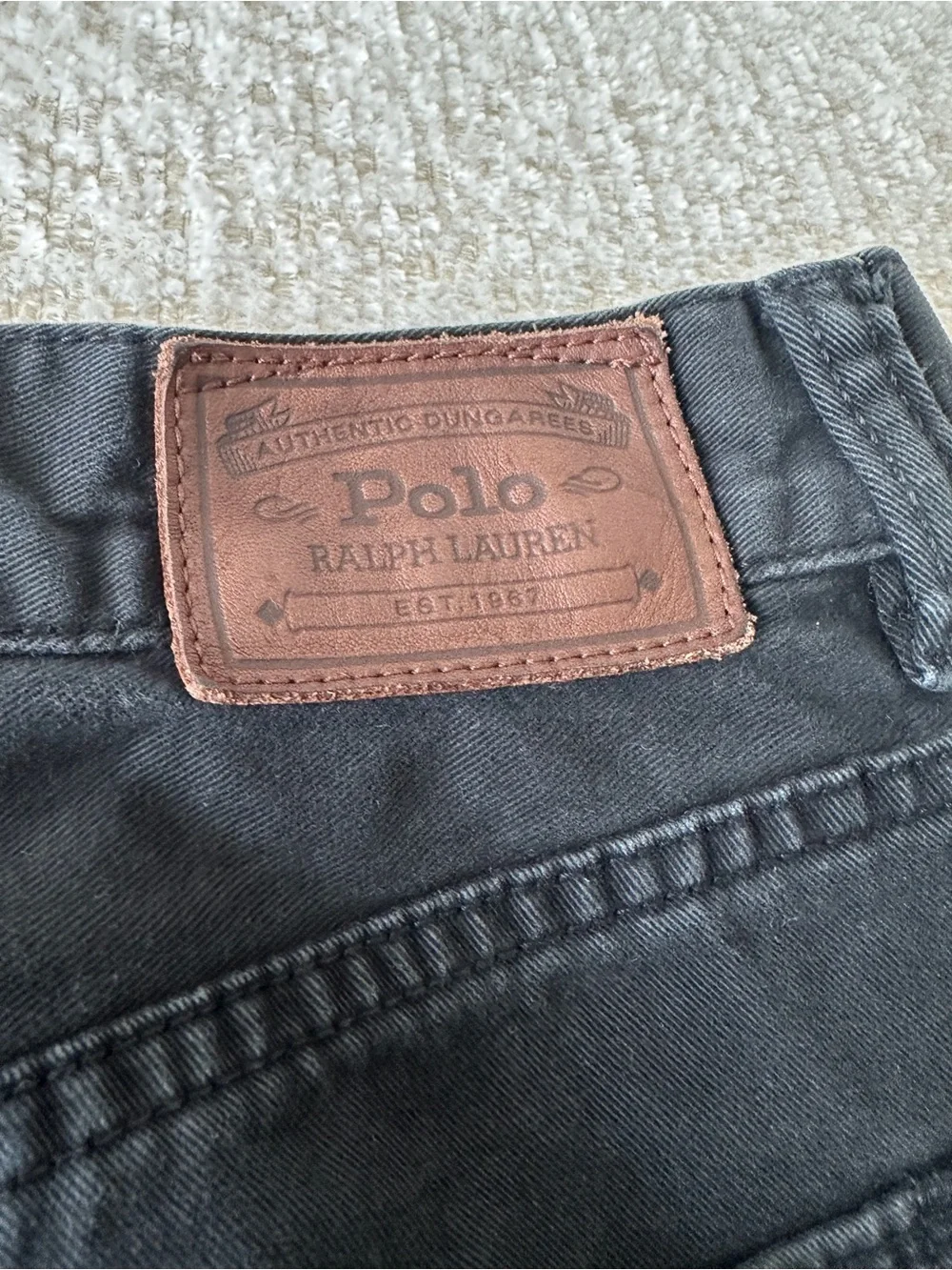Polo by Ralph Lauren Men's Straight Black Jeans